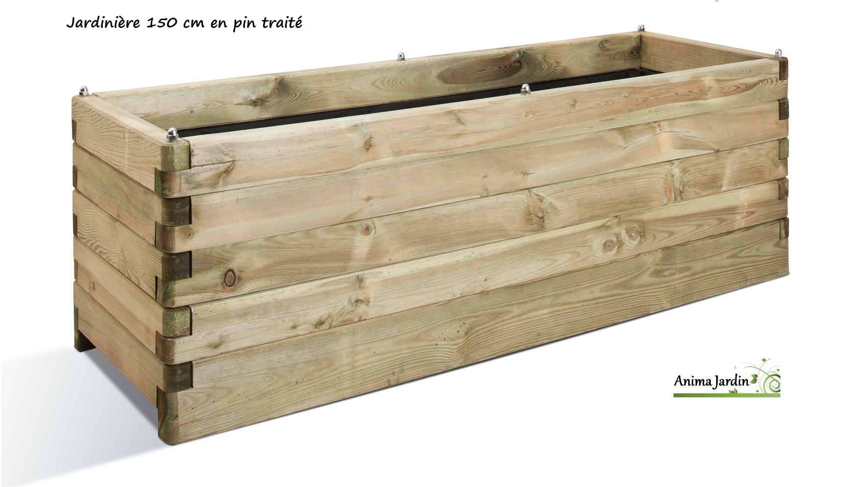 Grande jardinière Bois 150cm pour Plantes