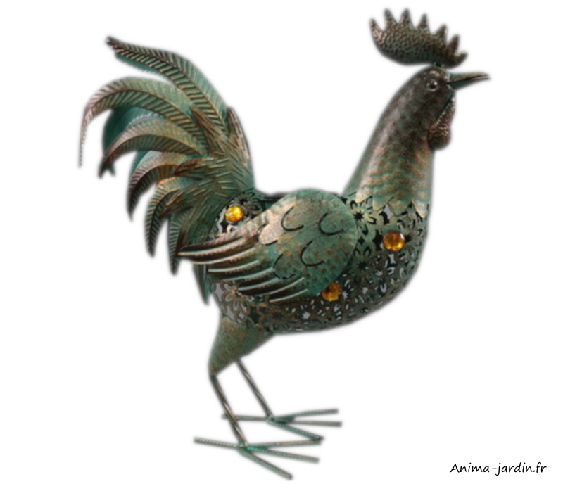 coq-en-metal-h50-recepteur-solaire-lumiere-netlon-anima-jardin.fr