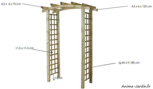 pergola-en-bois-h-220-cm-kiwano-jardipolys--achat-pas cher-Anima-Jardin.fr