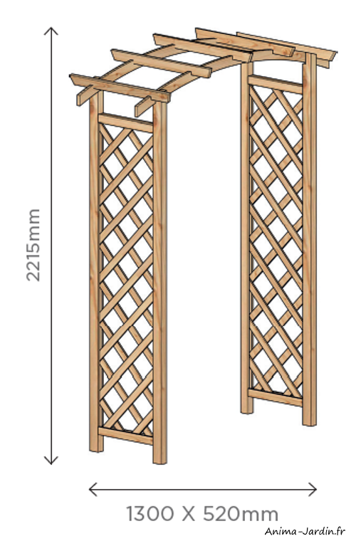 pergola-en-bois-solid-h221-achat-pas cher-Anima-Jardin.fr