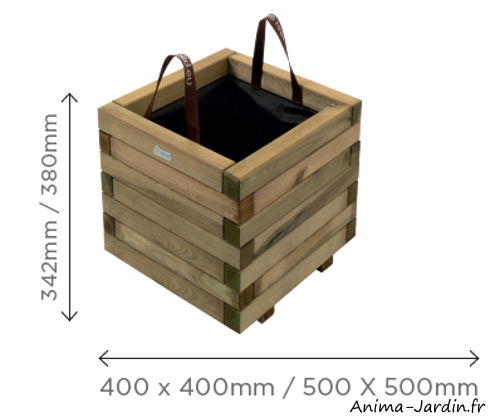 jardiniere-en-bois-carre-44l-79l-solid-bac-a-fleur-extérieur, plantes, pas cher, achat