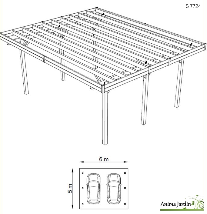 carport-bois-traité-autoclave-S7724-2-voitures-anima-jardin