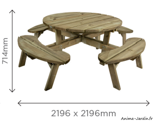 table-pique-nique-ronde-bois-8-personnes-solid-table-exterieur-achat-pas-cher-Anima-Jardin.fr