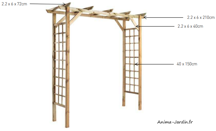 pergola-en-bois-h-214,5-cm-valeriane-jardipolys--achat-pas cher-Anima-Jardin.fr